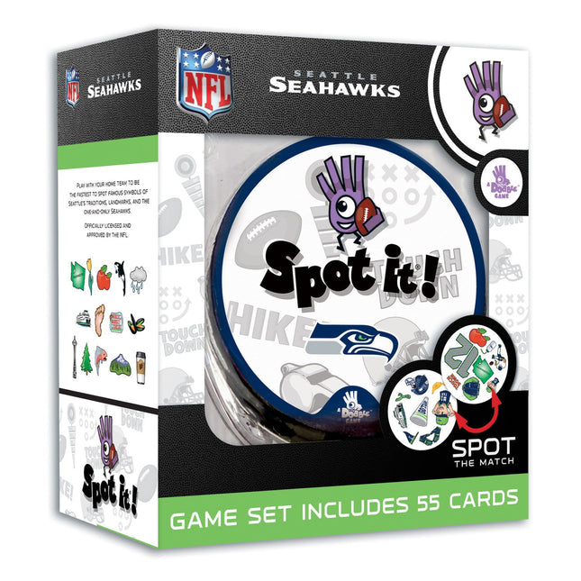 Seattle Seahawks Spot It! Card Game by MasterPieces Puzzle Company INC