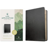 NLT Life Application Study Bible, Third Edition, Personal Size (Bonded Leather, Black, Red Letter)