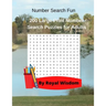 Number Search Fun: 200 Large Print Number Search Puzzles for Adults