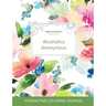 Adult Coloring Journal: Alcoholics Anonymous (Animal Illustrations, Pastel Floral)