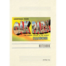 Vintage Lined Notebook Greetings from Oak Park, Illinois
