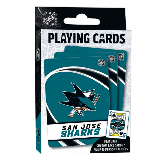 San Jose Sharks Playing Cards - 54 Card Deck by MasterPieces Puzzle Company INC