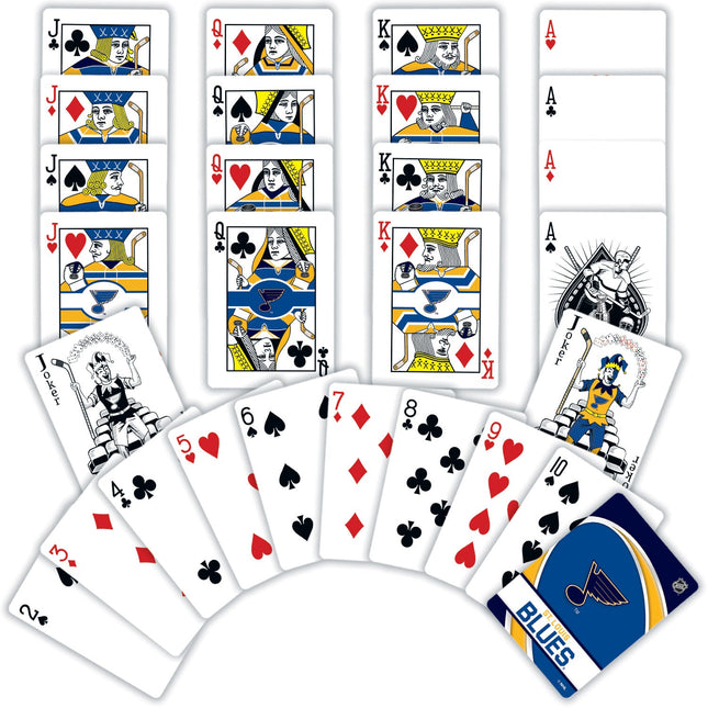 St. Louis Blues Playing Cards - 54 Card Deck by MasterPieces Puzzle Company INC