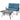 2 Pieces Patio Outdoor Cushioned Coffee Table Seat-Blue