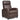 Recliner Sofa Wingback Chair with Massage Function-Brown