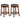 Set of 2 24-Inch Swivel Leather Padded Bar Dining Stools