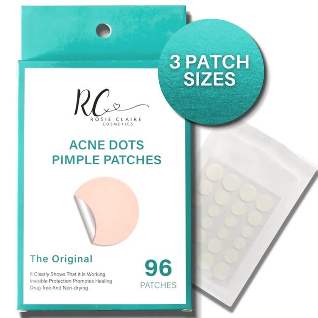 Hydrocolloid Acne Pimple Patches 96 Count Variety Size by Rosie Claire Cosmetics