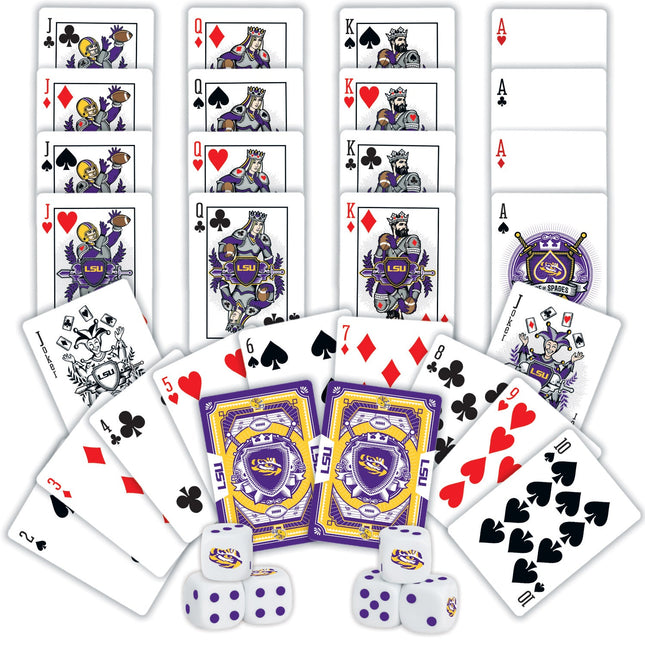 LSU Tigers - 2-Pack Playing Cards & Dice Set by MasterPieces Puzzle Company INC