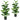 2-Pack Artificial Fiddle Leaf Fig Tree for Indoor and Outdoor