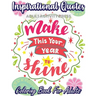 Inspirational Quotes Coloring Book for Adults: A Coloring Book Filled with 35 Motivational Messages and Positive Affirmations to Help Your Self Confid