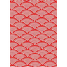 Japanese Kanji Practice Paper Notebook: 130 sheets, Asian Calligraphy, Red Geometric Artwork
