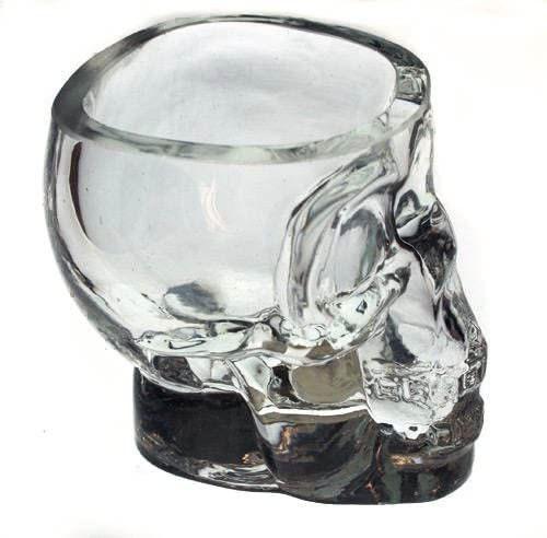 Monkey and Heroes Extra Large Skull Shot Glasses Set of 4, Use Skull Head Cup For A Whiskey, Scoth and Vodka Shot Glass, 3 Ounces by The Wine Savant - Vysn
