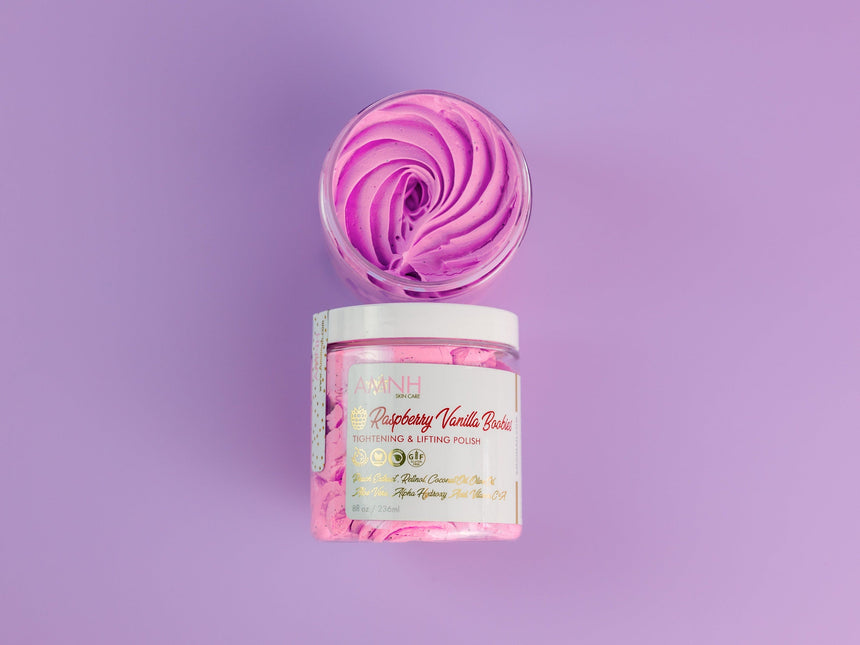 "Raspberry Vanilla Boobies" Sugar Scrub by AMINNAH