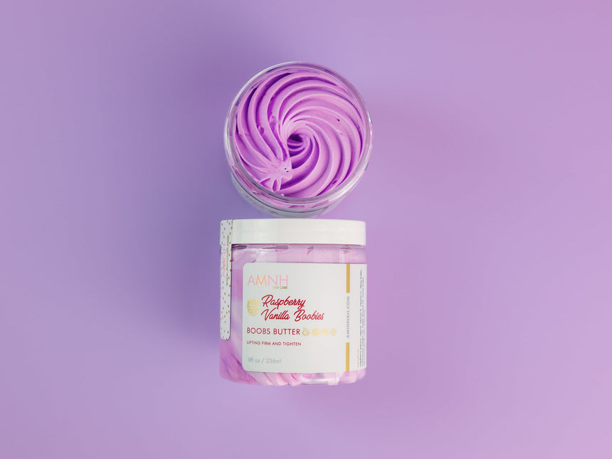 Raspberry Vanilla Boobies Collection | Body Butter| Serum| Sugar Scrub| by AMINNAH