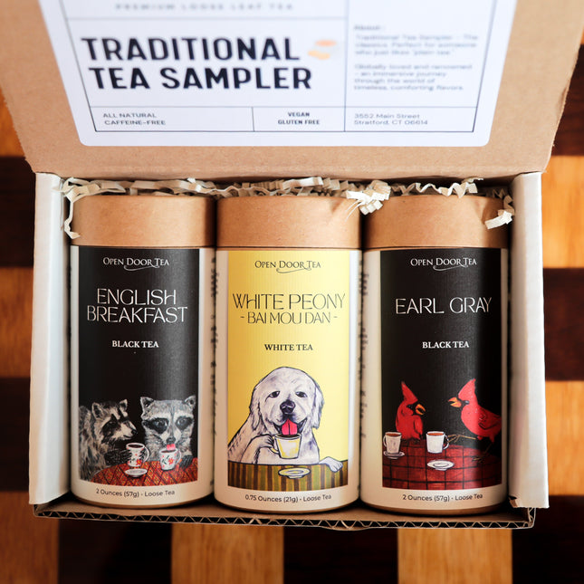 Traditional Tea Sampler by Open Door Tea CT