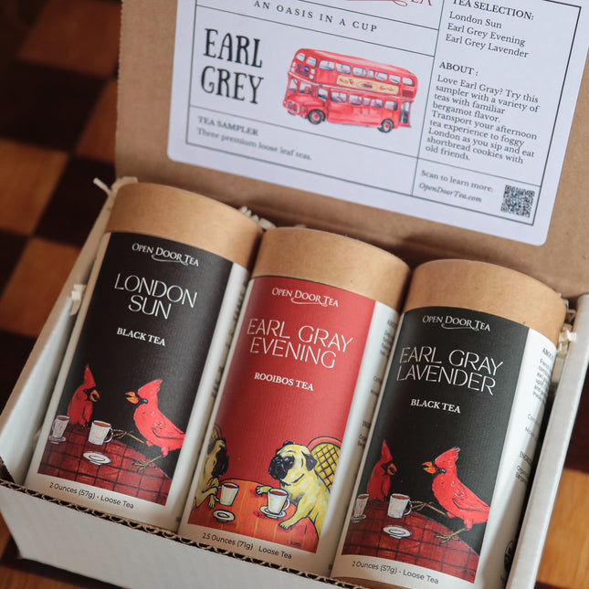 Earl Gray Tea Sampler by Open Door Tea CT