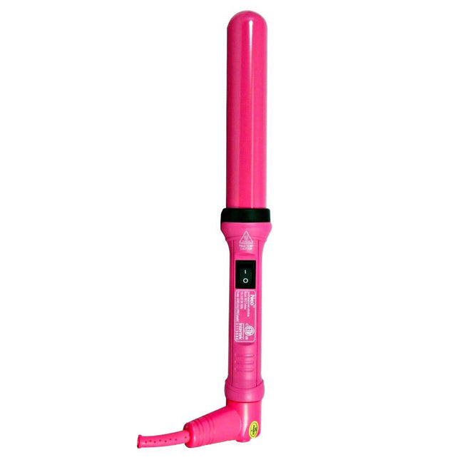 The Twister - 32mm Ceramic Clipless Curling Wand - Pink