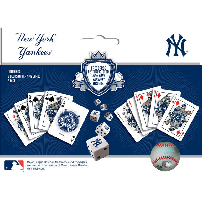 New York Yankees - 2-Pack Playing Cards & Dice Set by MasterPieces Puzzle Company INC