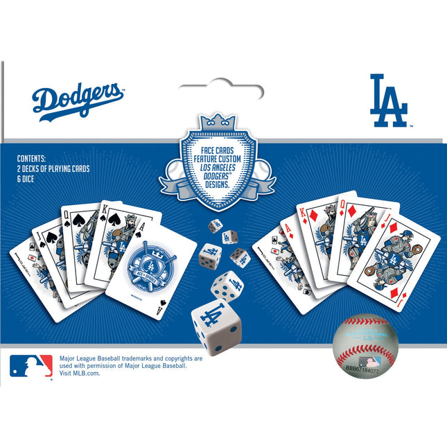 Los Angeles Dodgers - 2-Pack Playing Cards & Dice Set by MasterPieces Puzzle Company INC