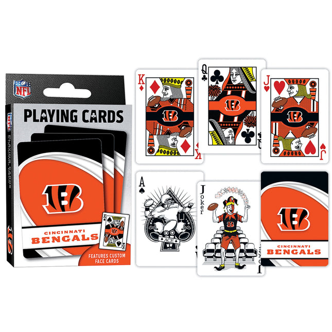 Cincinnati Bengals Playing Cards - 54 Card Deck by MasterPieces Puzzle Company INC
