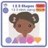 123 Shapes - 1 2 3 Hình dạng: Bilingual Book Vietnamese