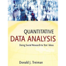 Quantitative Data Analysis: Doing Social Research to Test Ideas