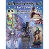 Big Fantasy Coloring Book in Grayscale - 100 Illustrations to Color by Molly Harrison: Grayscale Adult Coloring Book featuring Fairies, Mermaids, Witc