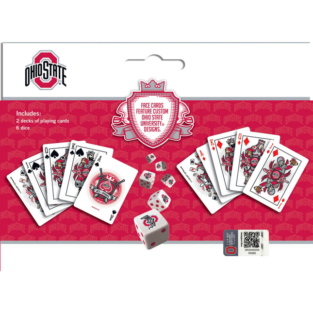 Ohio State Buckeyes - 2-Pack Playing Cards & Dice Set by MasterPieces Puzzle Company INC