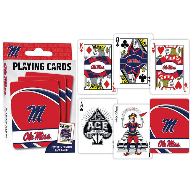 Ole Miss Rebels Playing Cards - 54 Card Deck by MasterPieces Puzzle Company INC