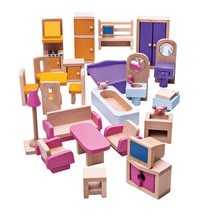 Heritage Playset Doll Furniture Set by Bigjigs Toys US