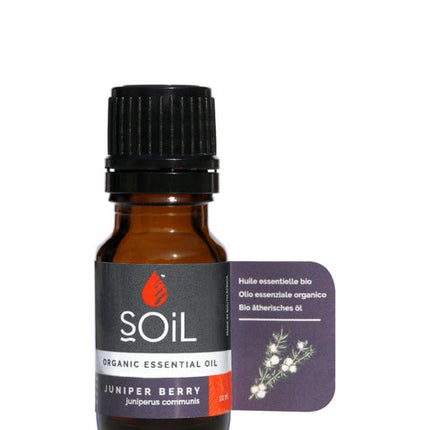 Organic Juniper Essential Oil (Juniperis Communis) 10ml by SOiL Organic Aromatherapy and Skincare