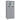 4 Door Freee-Standing Bathroom Cabinet with 2 Drawers and Glass Doors-Gray