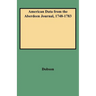 American Data from the Aberdeen Journal, 1748-1783