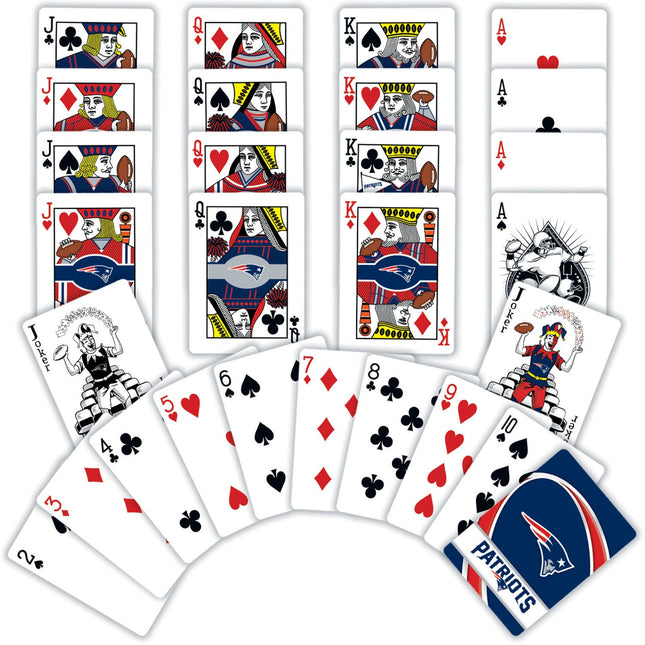 New England Patriots Playing Cards - 54 Card Deck by MasterPieces Puzzle Company INC