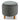 Round Fabric Storage Ottoman with Tray and Non-Slip Pads for Bedroom-Gray