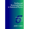 Scaling and Renormalization in Statistical Physics