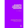 Economic Theories of Exhaustible Resources