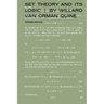 Set Theory and Its Logic: Revised Edition