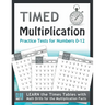 Timed Multiplication Practice Tests for Numbers 0-12