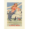Vintage Lined Notebook Greetings from Cape May, Mermaid