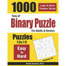 Tons of Binary Puzzle for Adults & Seniors: 1000 Easy to Hard (10x10)