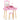 Kid Vanity Table Chair Set with Mirror and 2 Large Storage Drawers-Pink