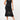 Sleeveless V-neck Sheer Ruffle Hem Bodycon Dress In Black by Shop at Konus