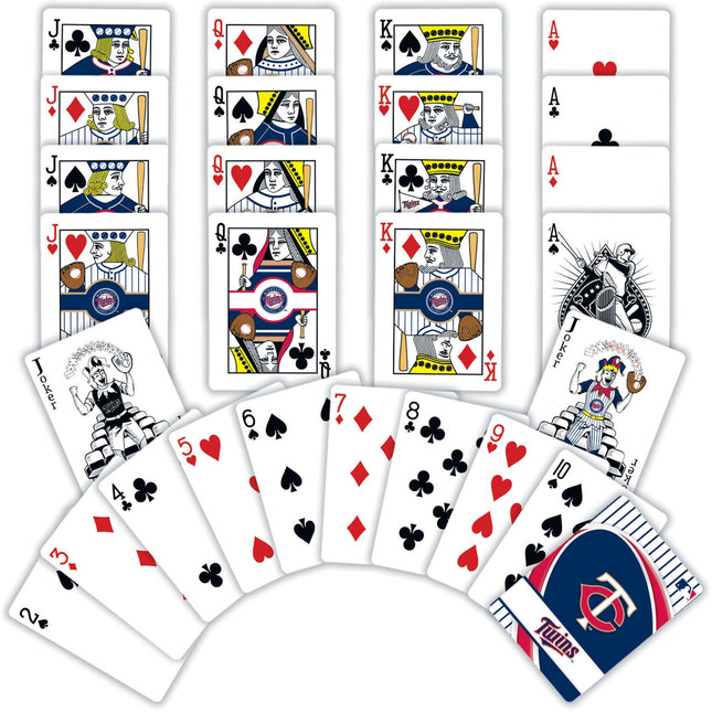 Minnesota Twins Playing Cards - 54 Card Deck by MasterPieces Puzzle Company INC