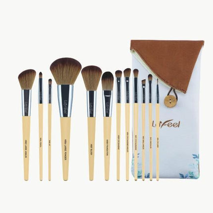 Lafeel Face and Eye Brush Set with Bag - Vysn