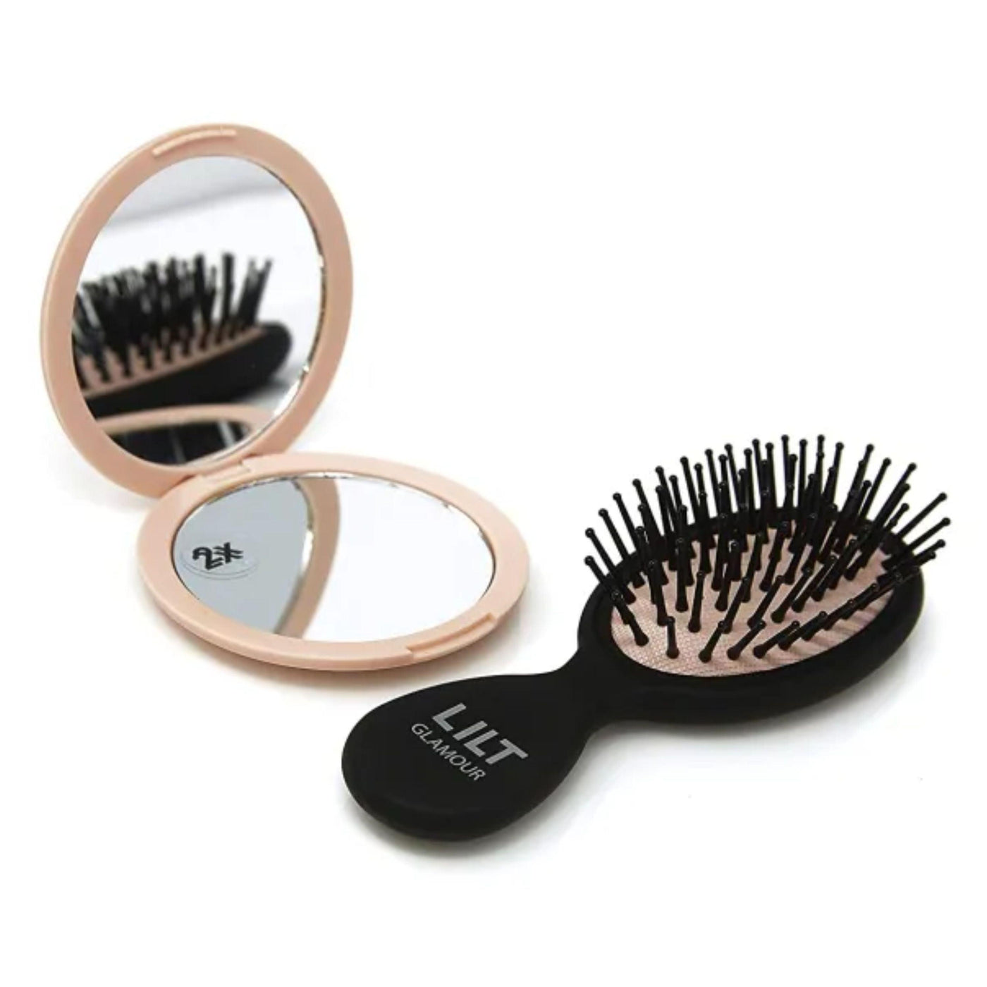 Lilt 2-Piece Compact Hair Brush & Mirror Gift Set - Vysn