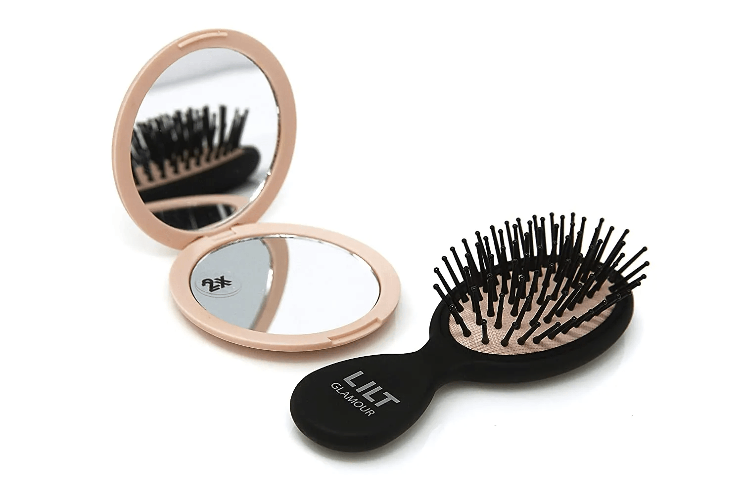 Lilt 2-Piece Compact Hair Brush & Mirror Gift Set - Vysn