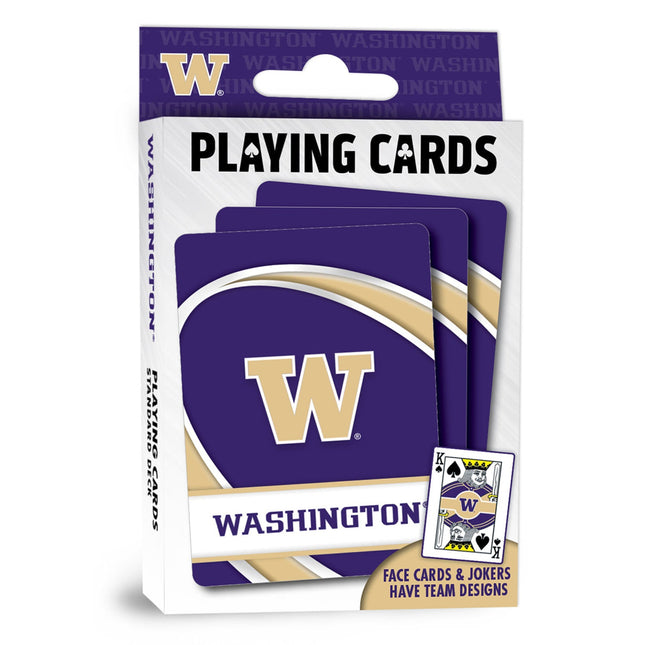 Washington Huskies Playing Cards - 54 Card Deck by MasterPieces Puzzle Company INC