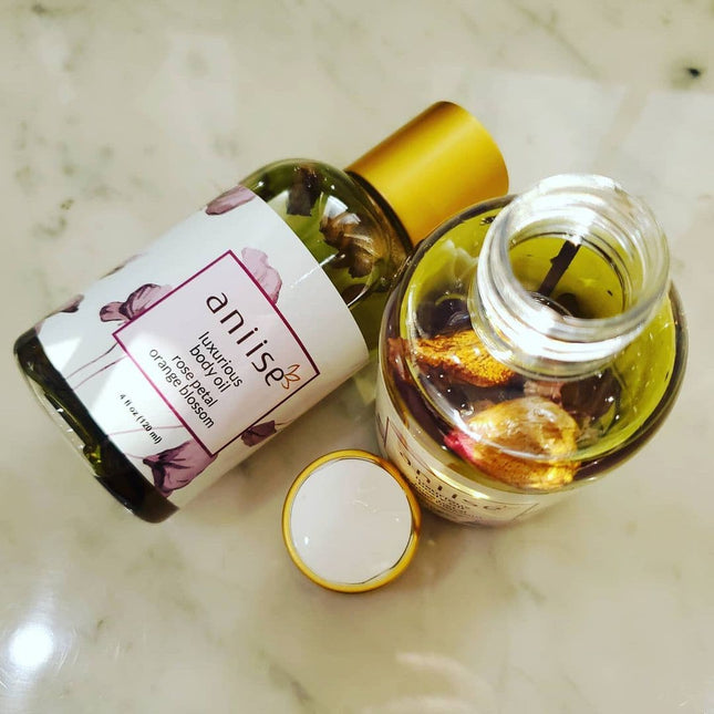 Natural Luxurious Rose Petal Body Oil by Aniise