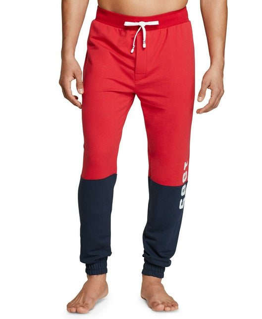 Tommy Hilfiger Men's Colorblocked Jogger Pajama Pants Mahogany Size 2 Extra Large by Steals